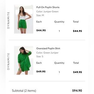 BNWT Dynamite Matching Short Set